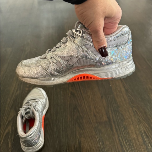 Metallic Silver Sneakers - Picture 4 of 6